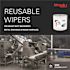 WYPALL X80 White Extended Use Cloths Jumbo Roll Reusable Wipes (475 Sheets/Roll; 1 Roll/Case)