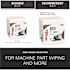 WYPALL X80 Heavy Duty Cloths Quarterfold, Extended Use Towels, White (50-Sheets/Pack, 4-Packs/Case)