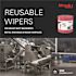 WYPALL PowerClean X80 Heavy Duty Cloths, Jumbo Roll, Extended Use Towels, Red (455-Sheets/Roll, 1-Roll/Case)