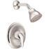 MOEN Single-Handle 1-Spray Shower Faucet with Valve in Chrome