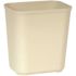 Rubbermaid Commercial Products 7 Gal. Beige Rectangular Fire-Resistant Trash Can