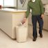 Rubbermaid Commercial Products 10 Gal. Beige Rectangular Fire-Resistant Trash Can