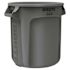 Rubbermaid Commercial Products Brute 10 gal. Gray Round Open Top Trash Can