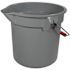 Rubbermaid Commercial Products Brute 14 qt. Gray Heavy-Duty Bucket