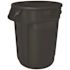 Rubbermaid Commercial Products Brute 44 Gal. Black Round Vented Trash Can