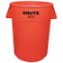 Rubbermaid Commercial Products Brute 44 gal. Red Round Open Top Trash Can