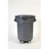 Rubbermaid Commercial Products Brute 55 Gal. Gray Round Trash Can Lid