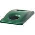 Rubbermaid Commercial Products Slim Jim 23 Gal. Green Bottle and Can Recycling Bin Lid