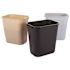 Rubbermaid Commercial Products 3.25 Gal. Black Rectangular Trash Can