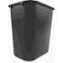 Rubbermaid Commercial Products 7 Gal. Black Rectangular Trash Can
