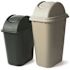 Rubbermaid Commercial Products 7 Gal. Black Rectangular Trash Can