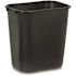 Rubbermaid Commercial Products 7 Gal. Black Rectangular Trash Can