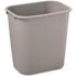 Rubbermaid Commercial Products 7 gal. Gray Rectangular Deskside Trash Can