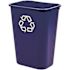Rubbermaid Commercial Products 10.38 Gal. Blue Large Deskside Recycling Bin