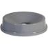 Rubbermaid Commercial Products Brute 32 Gal. Grey Round Trash Can Funnel Top Lid