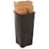 Rubbermaid Commercial Products Untouchable 23 Gal. Black Square Trash Can