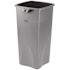Rubbermaid Commercial Products Untouchable 23 Gal. Grey Square Trash Can