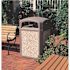 Rubbermaid Commercial Products Landmark 45 Gal. Rock Aggregate Trash Can Panel