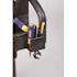Rubbermaid Commercial Products 25.9 in. W Heavy Duty Black 2-Shelf Utility Cart with Lipped Shelf in Medium