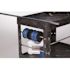 Rubbermaid Commercial Products 25.9 in. W Heavy Duty Black 2-Shelf Utility Cart with Lipped Shelf in Medium