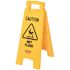 Rubbermaid Commercial Products 25 in. x 11 in. Plastic 2-Sided Caution Wet Floor Sign