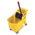 Rubbermaid Commercial Products Tandem 31 Qt. Yellow Mop Bucket and Wringer Combo