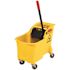 Rubbermaid Commercial Products Tandem 31 Qt. Yellow Mop Bucket and Wringer Combo