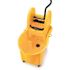 Rubbermaid Commercial Products Wave Brake 44 Qt. Yellow Down-Press Combo Mop Bucket and Wringer System