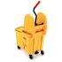 Rubbermaid Commercial Products Wave Brake 44 Qt. Yellow Down-Press Combo Mop Bucket and Wringer System