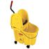 Rubbermaid Commercial Products Wave Brake 35 Qt. Yellow Down-Press Combo Mop Bucket and Wringer System