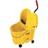 Rubbermaid Commercial Products Wave Brake 35 Qt. Yellow Down-Press Combo Mop Bucket and Wringer System