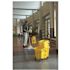 Rubbermaid Commercial Products Wave Brake 35 Qt. Yellow Side-Press Combo Mop Bucket and Wringer System