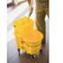 Rubbermaid Commercial Products Wave Brake 35 Qt. Yellow Side-Press Combo Mop Bucket and Wringer System