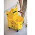 Rubbermaid Commercial Products Wave Brake 35 Qt. Yellow Side-Press Combo Mop Bucket and Wringer System