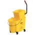 Rubbermaid Commercial Products Wave Brake 35 Qt. Yellow Side-Press Combo Mop Bucket and Wringer System