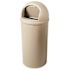 Rubbermaid Commercial Products Marshal 25 Gal. Beige Classic Round Top Trash Can
