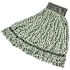 Rubbermaid Commercial Products Web Foot Green Large Microfiber Wet String Mop Head with 5 in. Head Band