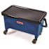 Rubbermaid Commercial Products 28 Qt. Blue Microfiber Flat Mop Finishing Bucket