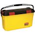Rubbermaid Commercial Products HYGEN 7 Gal. Yellow Charging Plastic Bucket with Lid