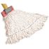 Rubbermaid Commercial Products Clean Room Rayon/Poly Blend Mop white medium 5 in. Head Band