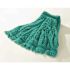 Rubbermaid Commercial Products Web Foot Green Medium Microfiber Tube Wet String Mop Head with 1 in. Head Band