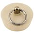 NATIONAL BRAND ALTERNATIVE RUBBER STOPPER WITH RING, 1-1/2 IN., SOLID WHITE