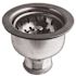 Premier Deep Cup Basket Strainer without Tailpiece in Chrome