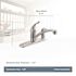 MOEN Chateau Single-Handle Standard Kitchen Faucet with Side Sprayer on Deck in Chrome