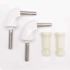 BEMIS Never Loosens Elongated Commercial Plastic Open Front Toilet Seat in White