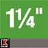 KEENEY 1-1/4 in. x 12 in. Polypropylene Slip Joint Extension Tube, White