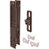 Prime-Line Sliding Door Flush Window Handle Set, Black Diecast, 1 Set