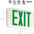 Lithonia Lighting Contractor Select LQM Series 120/277-Volt Integrated LED White and Green Exit Sign