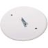 BELL Off-White Metal 5 in. Outdoor Round Closure Plate