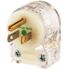 HUBBELL WIRING 15 Amp 125-Volt 5-15P Hubbell Angled Plug Hospital Grade in Clear